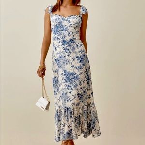 Reformation Nikita Dress in Olympia